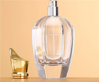 زجاجة عطر زجاجية شفافة سميكة القاع